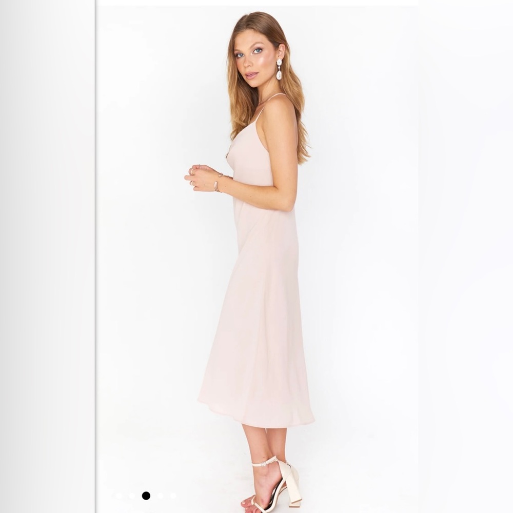 Show Me Your Mumu - Verona Cowl Dress - Dusty Blush Crisp